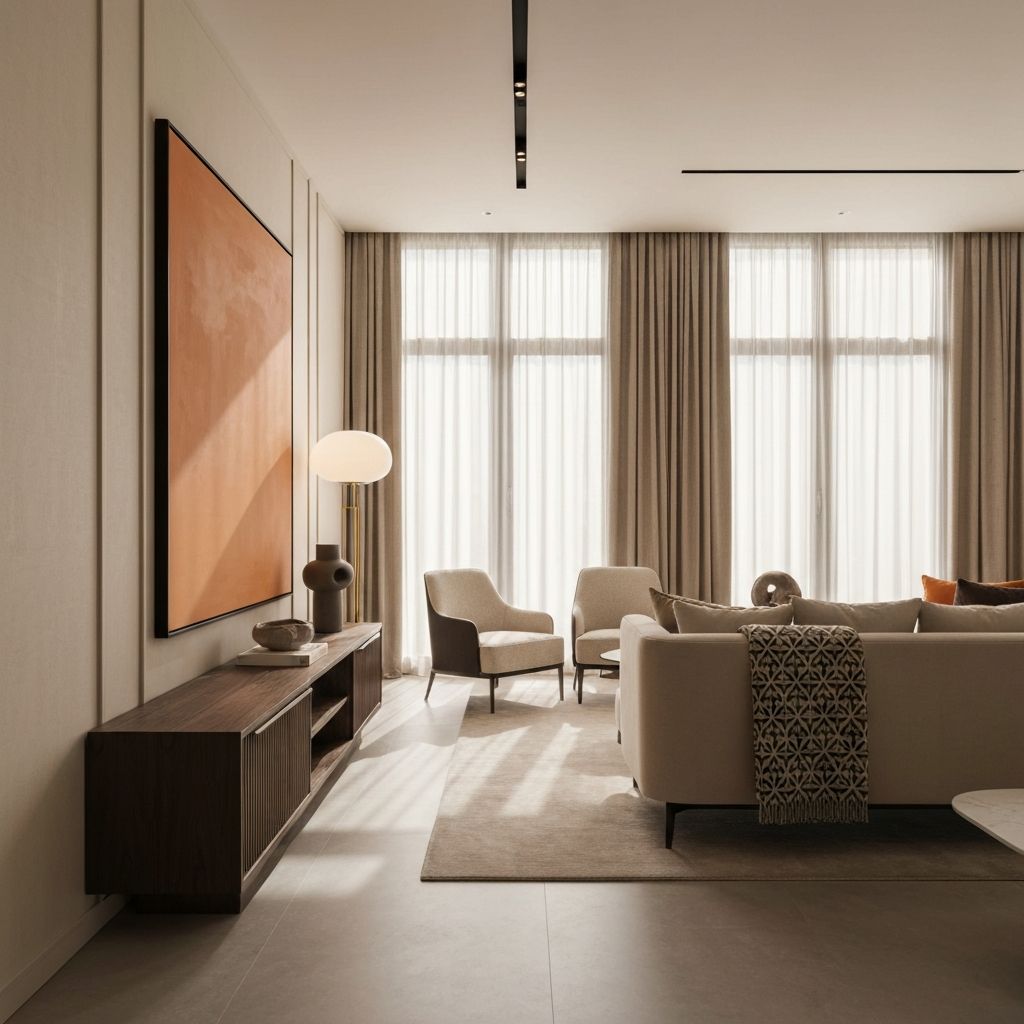 Light in styled interior