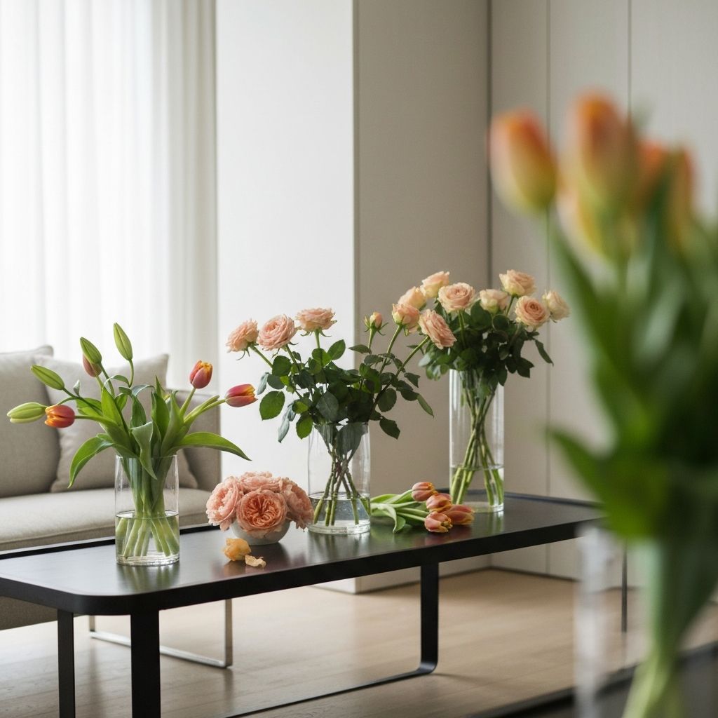 Contemporary living room interior styling